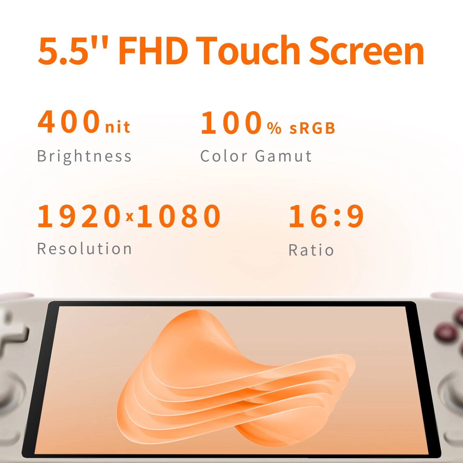 AMPOWN MANGMI AIR X Handheld Game Console Snapdragon 662 With 5000mAh Battery 5.5-inch Screen RGB Hall Joystick Game Console