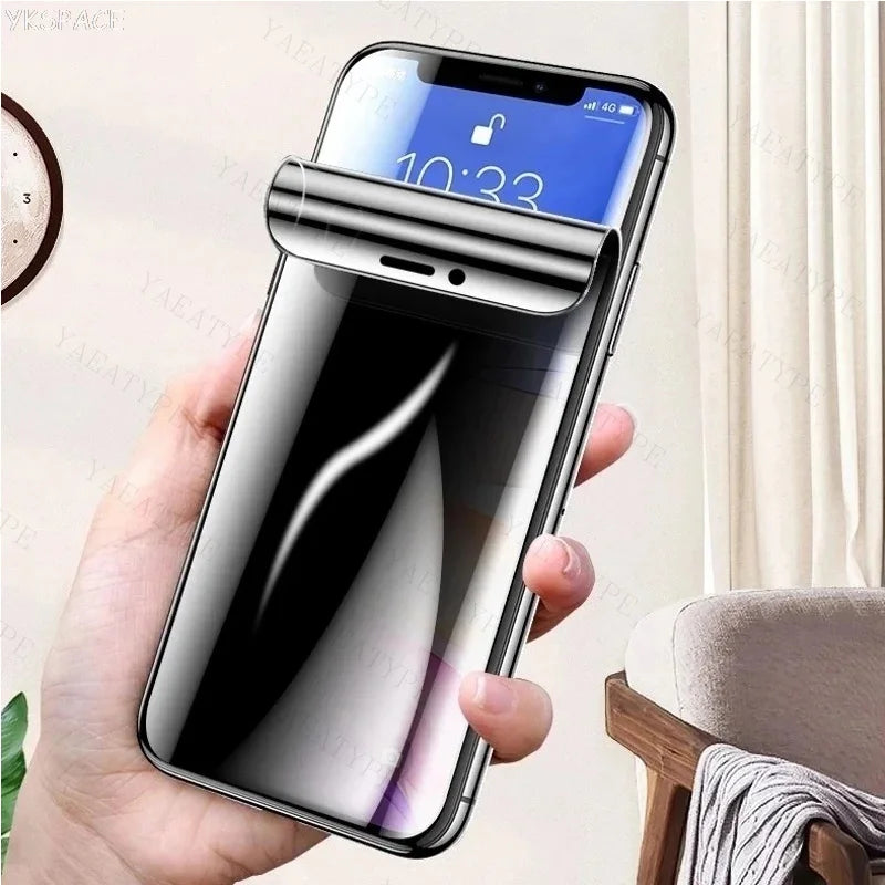 2Pcs Privacy Hydrogel Film For iPhone 6 7 8 14 13 12 11 15 16 Pro Max Plus Mini Anti-Spy Screen Protector For iPhone X XR XS Max