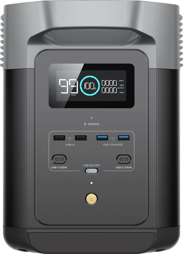 ECOFLOW DELTA 2 1024wh Power Plant Power Bank Black Portable Solar Panels Lifepo4 Solar Panels