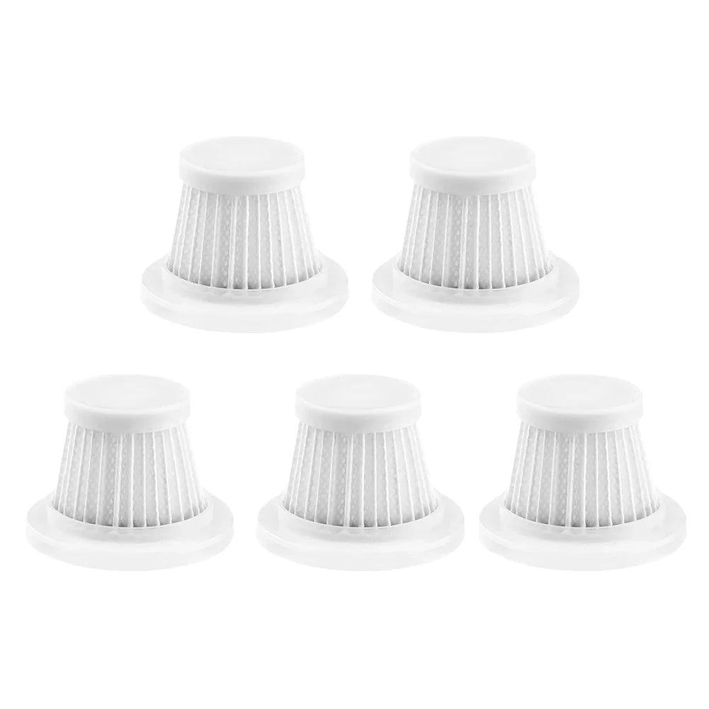 5pcs Washable HEPA Car Vacuum Filter Car Vacuum Cleaner Filter Easy Installation and Removal Handheld Vacuum Cleaner Accessories