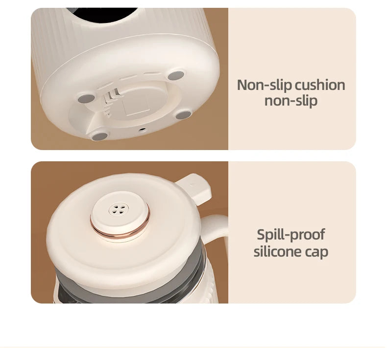 8-in-1 Multifunctional Automatic Nut Milk Machine&Coffee Maker, 40oz Auto Self-Cleaning Delay Start, Keep Warm Boil