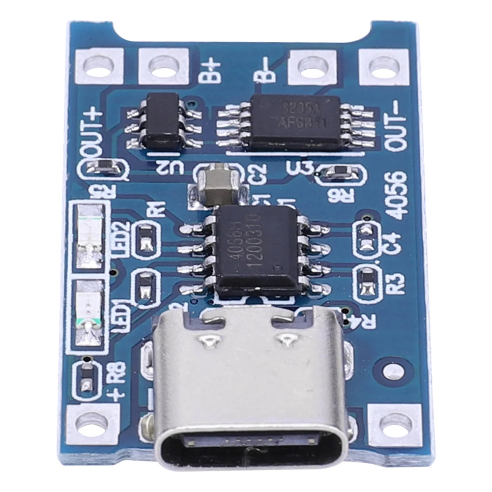 1-20PCS 1A 18650 Lithium Battery Protection Board Type-c/Micro/Mini USB Charging Module TP4056 With Protection One Plate Module
