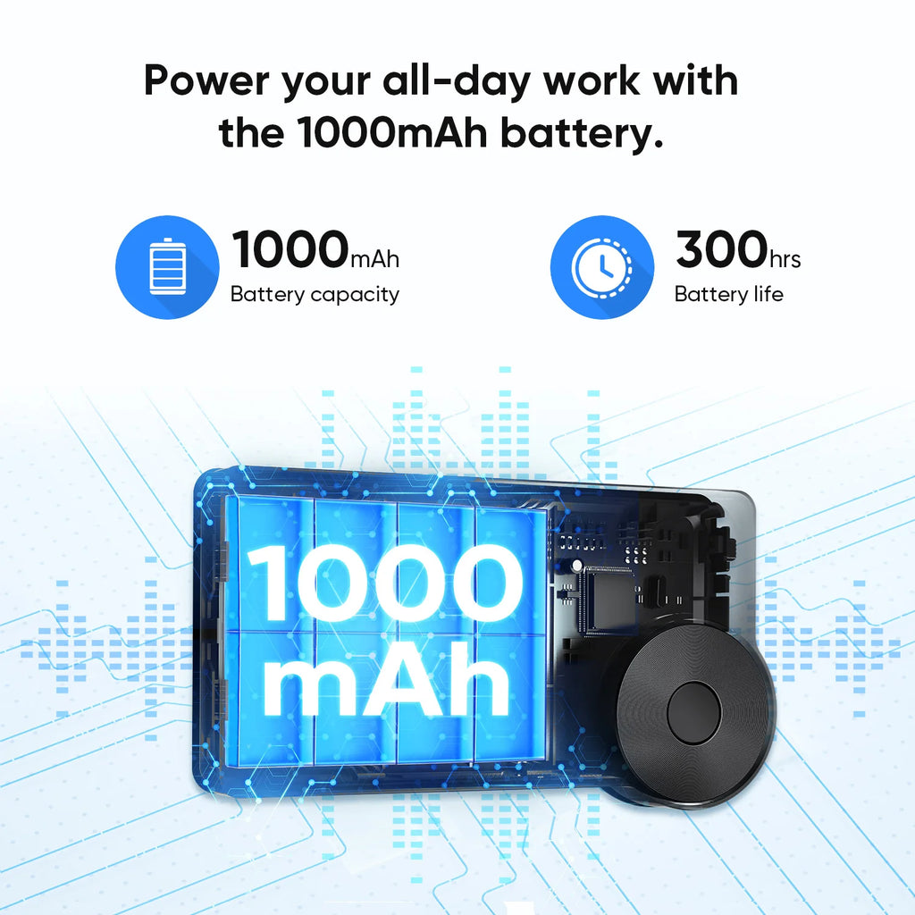 XPPen ACK05 Portable Wireless Shortcut Remote with 10 Custom Keys 1 Physical Dial 1000mAh Battery Support Bluetooth Connection