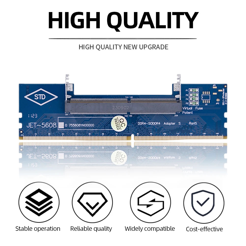 1-5PCS DR3 DDR4 Laptop To Desktop Memory Adapter Card SO-DIMM To PC DIMM Card Connector Card Memory Stick RAM Connector Adapter