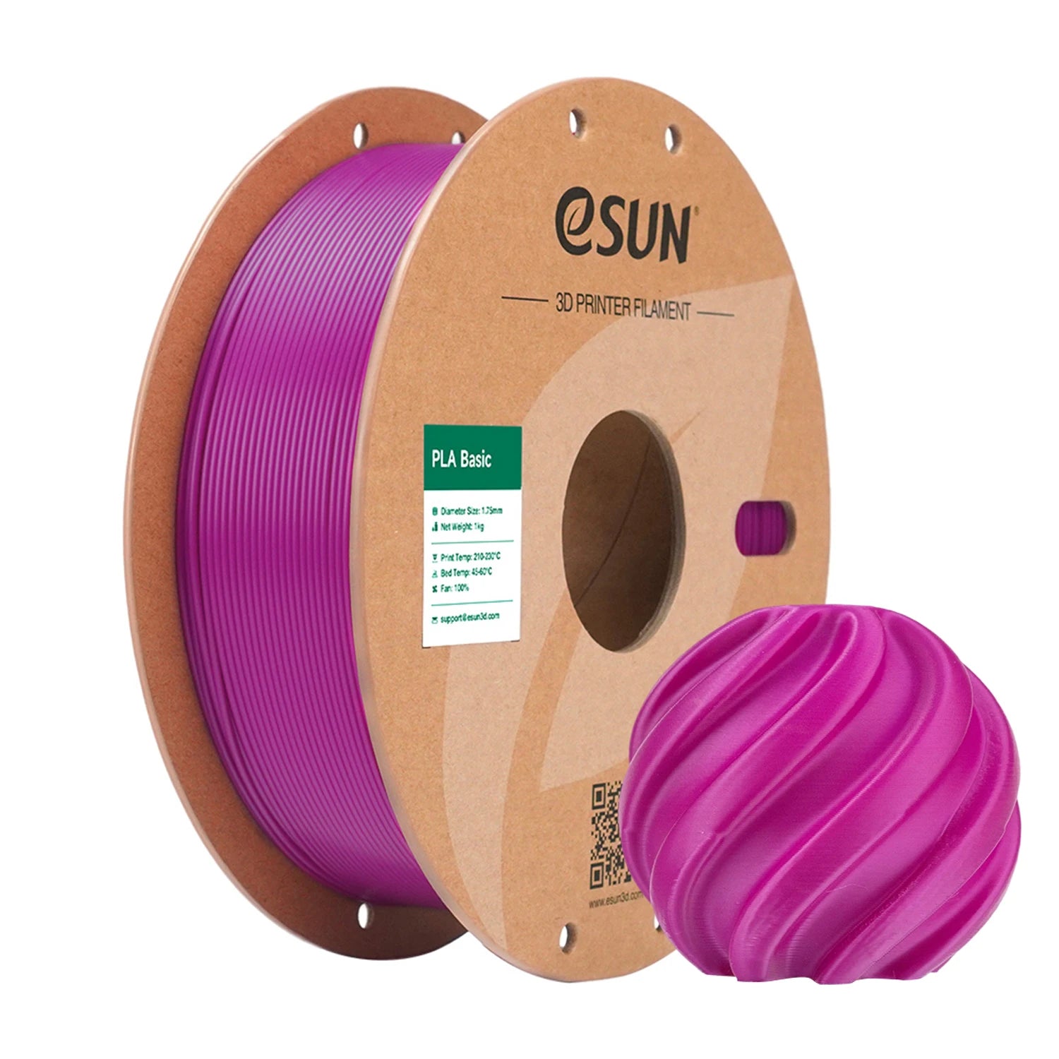 eSUN High Speed PLA 3D Filament 1KG 1.75MM Basic PLA 3D Printer Filament For Bambu Lab PLA-Basic Filament Upgraded PLA Filament