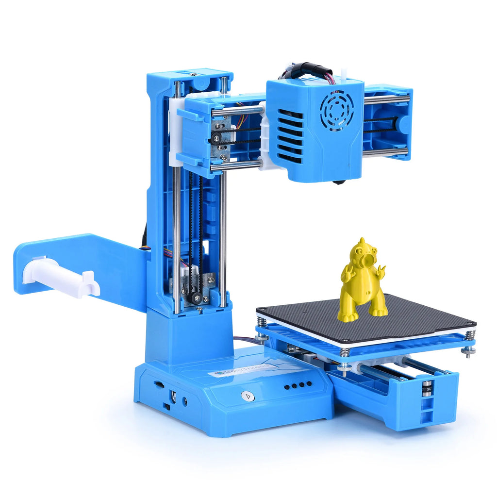 Mini 3D Printer High Precision Silent Printing Compact Desktop Easy Operation for PLA Consumables One Key Printing for Beginners
