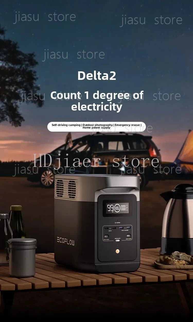 ECOFlow DELTA 2 1800W Rechargeable Portable Power Station for Camping Household Backup Portable Power Distribution Equipment