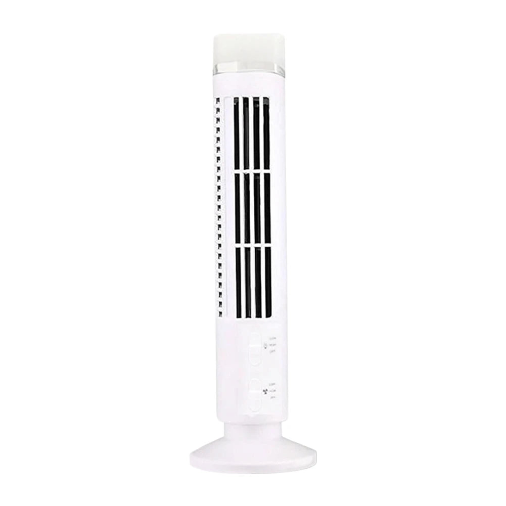 LED Tower Fan Bladeless Tower Fan 90 Degree Oscillating Quiet Portable USB Electric Desk Fan with Light for Home Bedroom Office