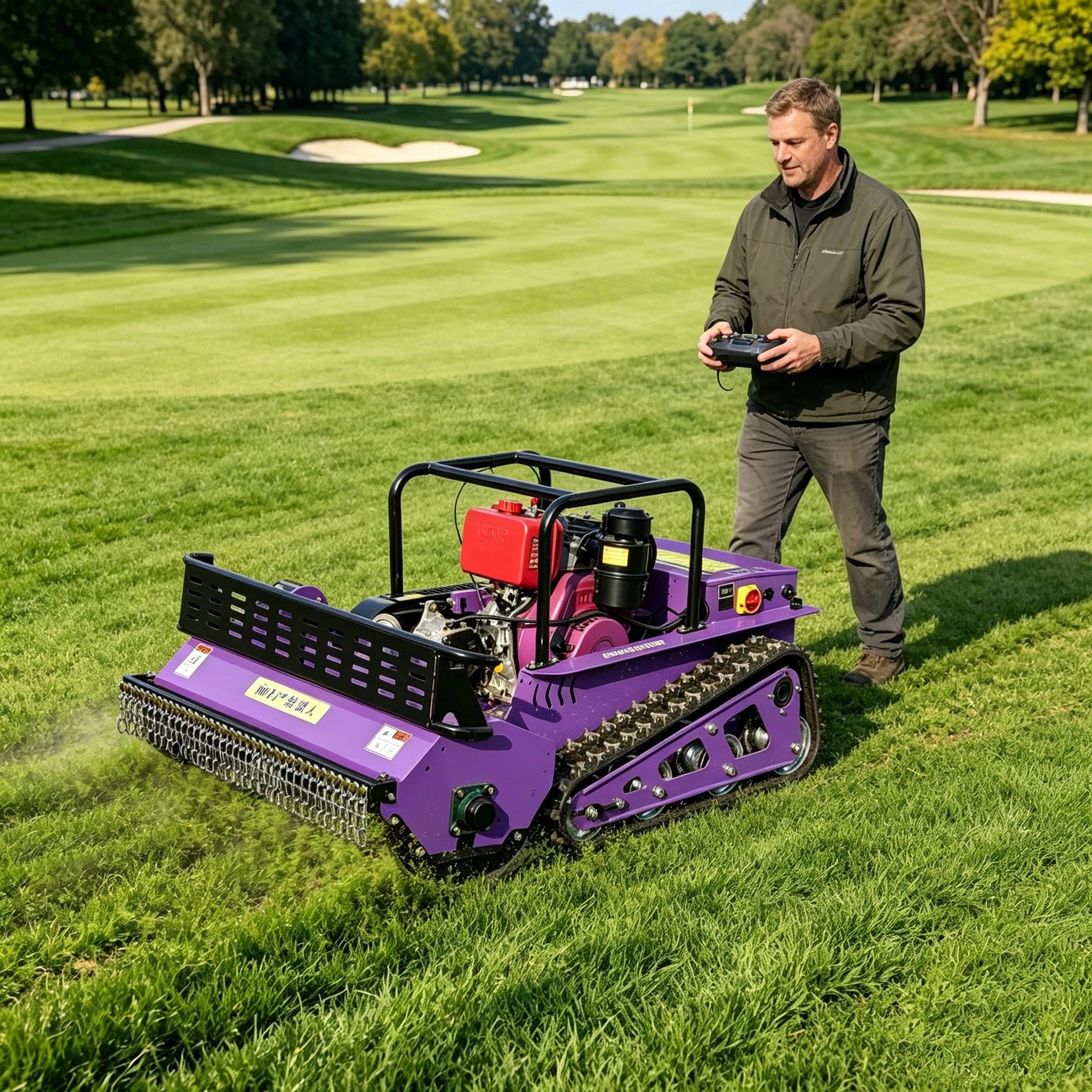 Customized Diesel Lawn Mower Long Life Low Fuel Consumption Strong Power Ce Epa Certified