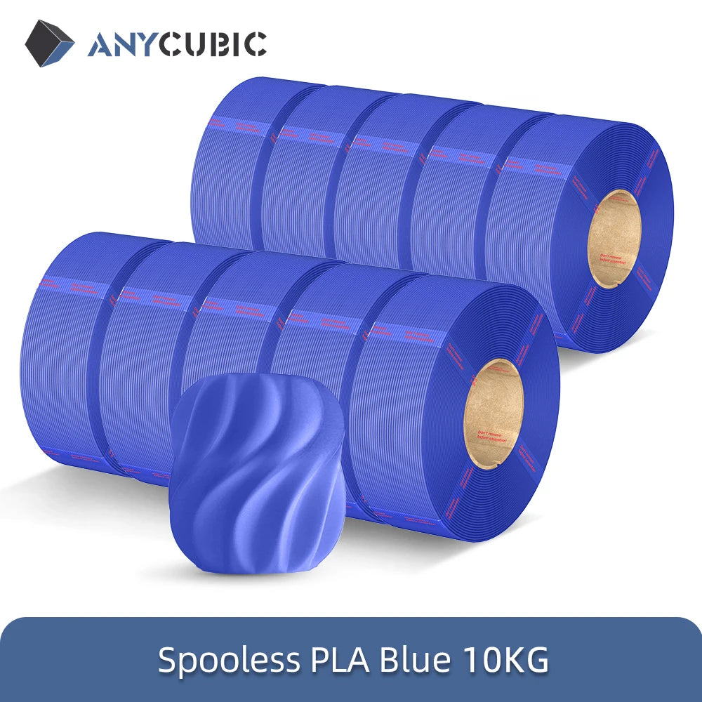 ANYCUBIC 10KG Refill PLA Filament 3D Printer 1.75mm Spooless Plastic Rubber Filament Material For FDM 3D Printer for Kobra 3 S1C