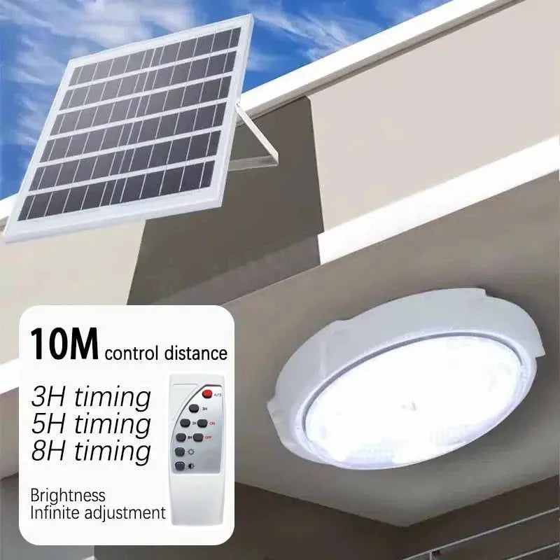 60/500W LED Solar Ceiling Light Pendant Light Outdoor Indoor Solar-Power Lamp with Line Corridor Light for Garden Decoration Hot