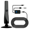 TV Digital Antenna Support 4K 1080P Portable Antenna 50 Miles Range Suction Cup TV Antenna 25DBI Plug Play for Smart Digital TV