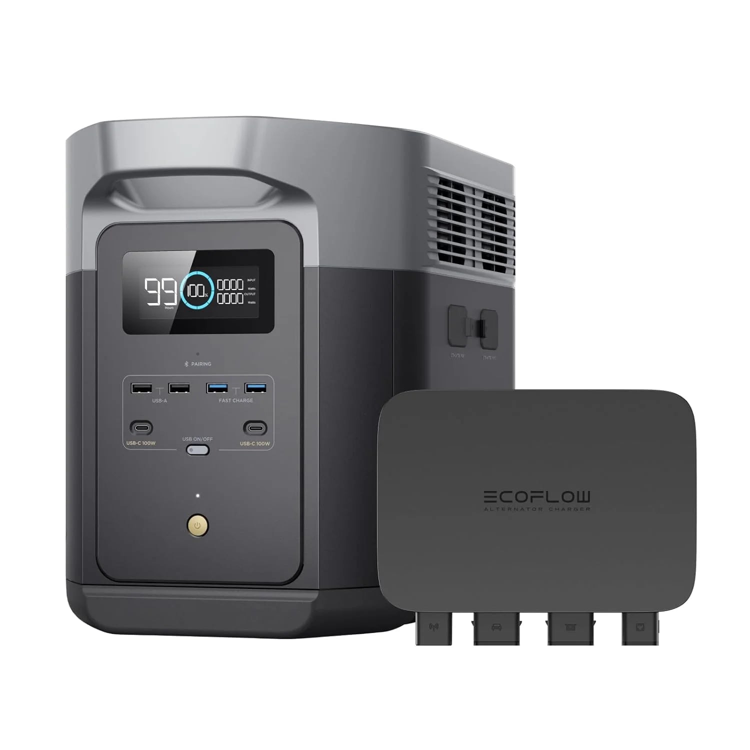 ECOFLOW Portable Power Station DELTA 2 Max 1900, 1900Wh Solar Powered Generator, 2400W LFP Solar Generator, Full Charge in 1 Hr