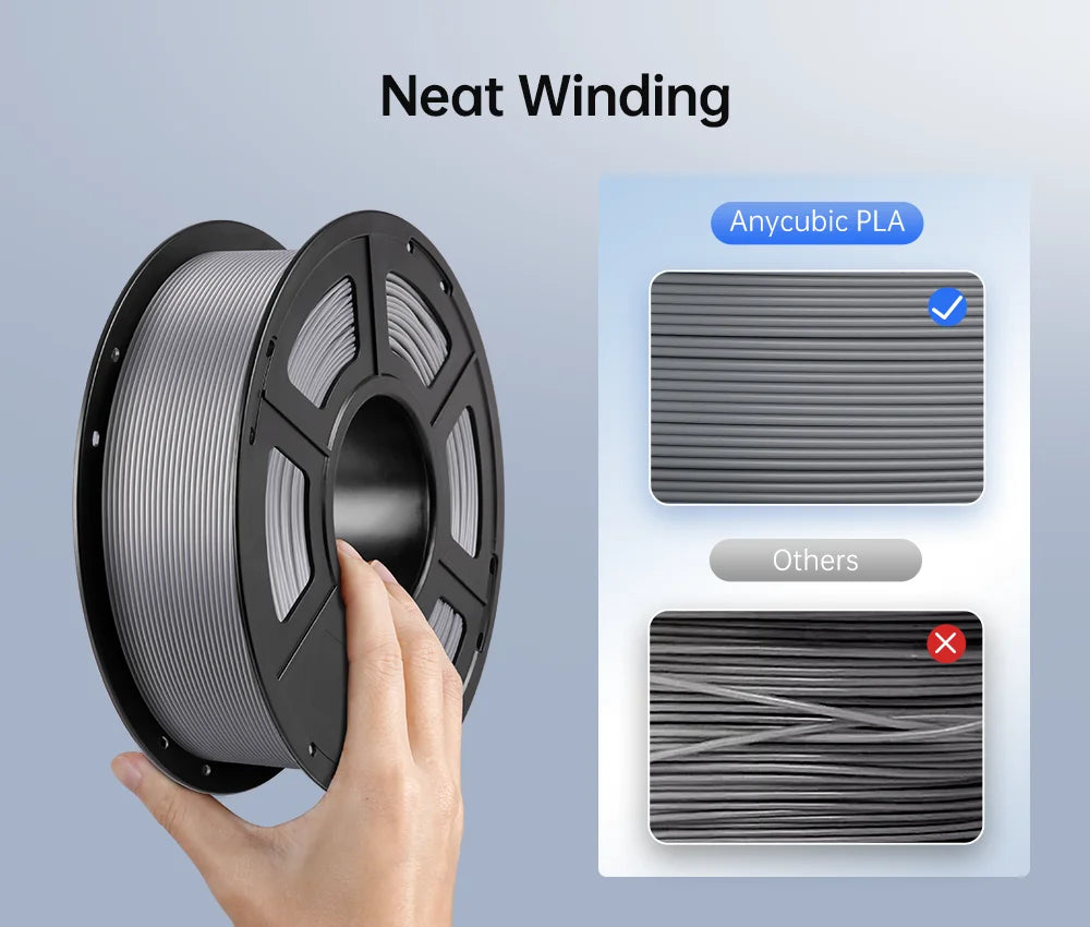 10Kg/lot ANYCUBIC 1.75mm Plastic PLA Filament For FDM 3D Printer Consumables 3D Printing Material For Kobra 2 Neo Max