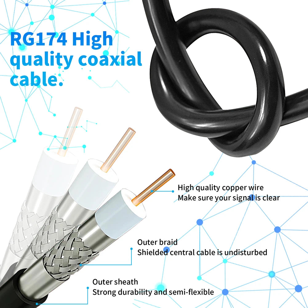 TV Digital Antenna Support 4K 1080P Portable Antenna 50 Miles Range Suction Cup TV Antenna 25DBI Plug Play for Smart Digital TV