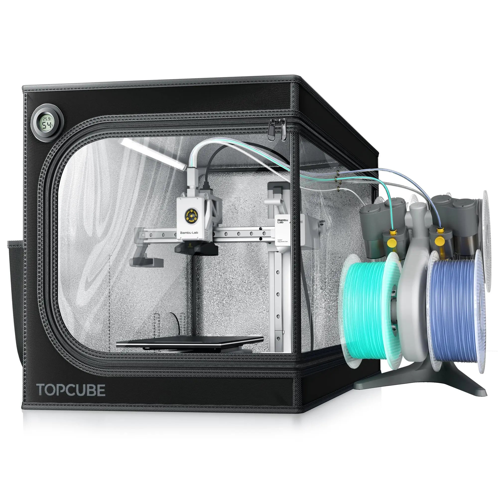 YOOPAI 3D printer Enclosure For Bambu lab A1/A1 mini 3D printer House Cover with LED light Constant Temperature Fireproof  large