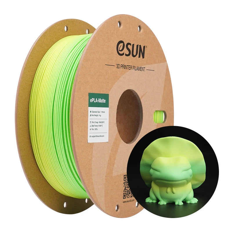eSUN PLA 3D Printer Filament 1.75mm 1KG Rainbow Matte PLA 3D Filament For Bambu Lab Rainbow Color PLA Matte 3D Printing Material