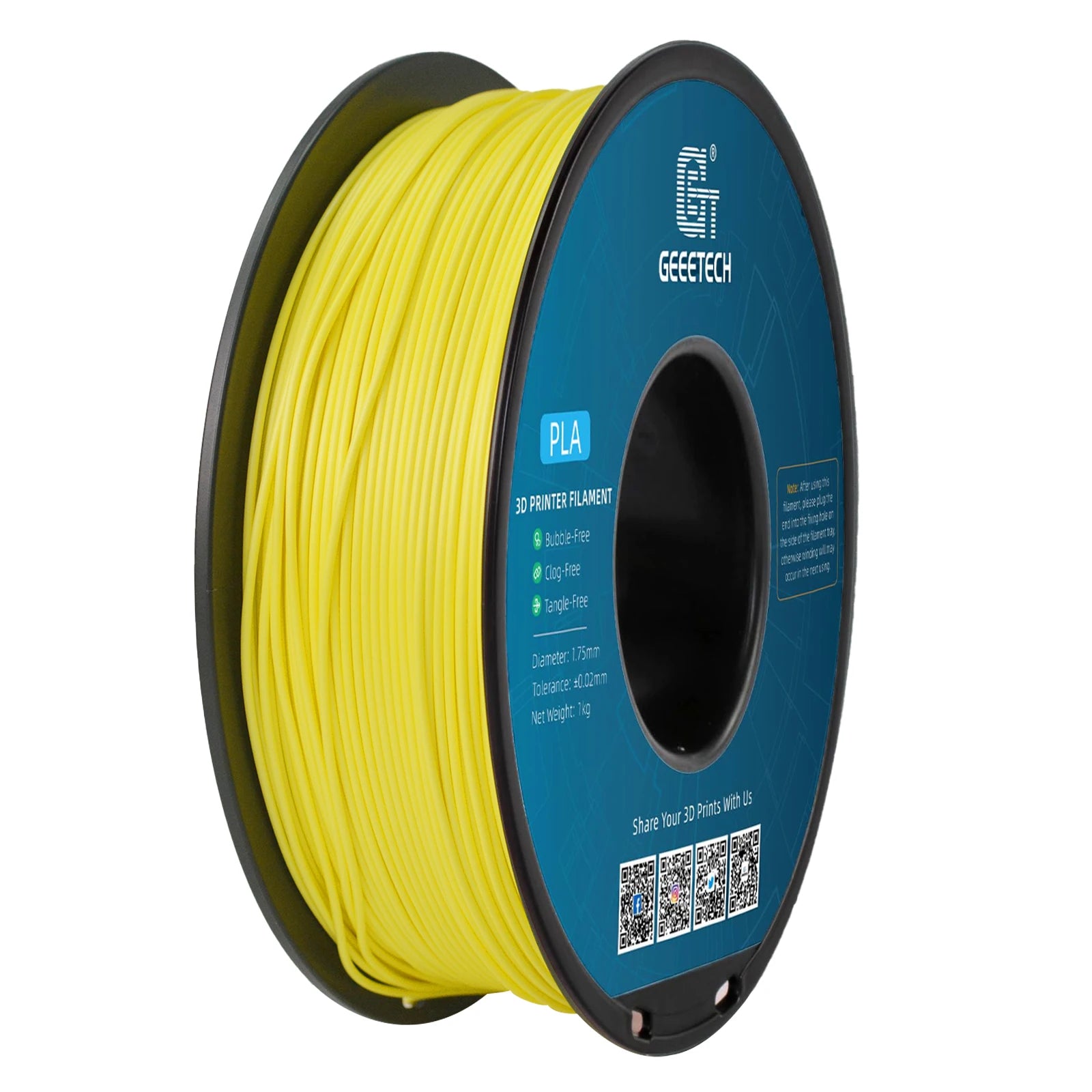 GEEETECH 1roll/1kg 1.75mm PLA Silk PLA  Filament Vacuum Packaging Overseas Warehouses Various Colors For 3D Printer Fast Ship