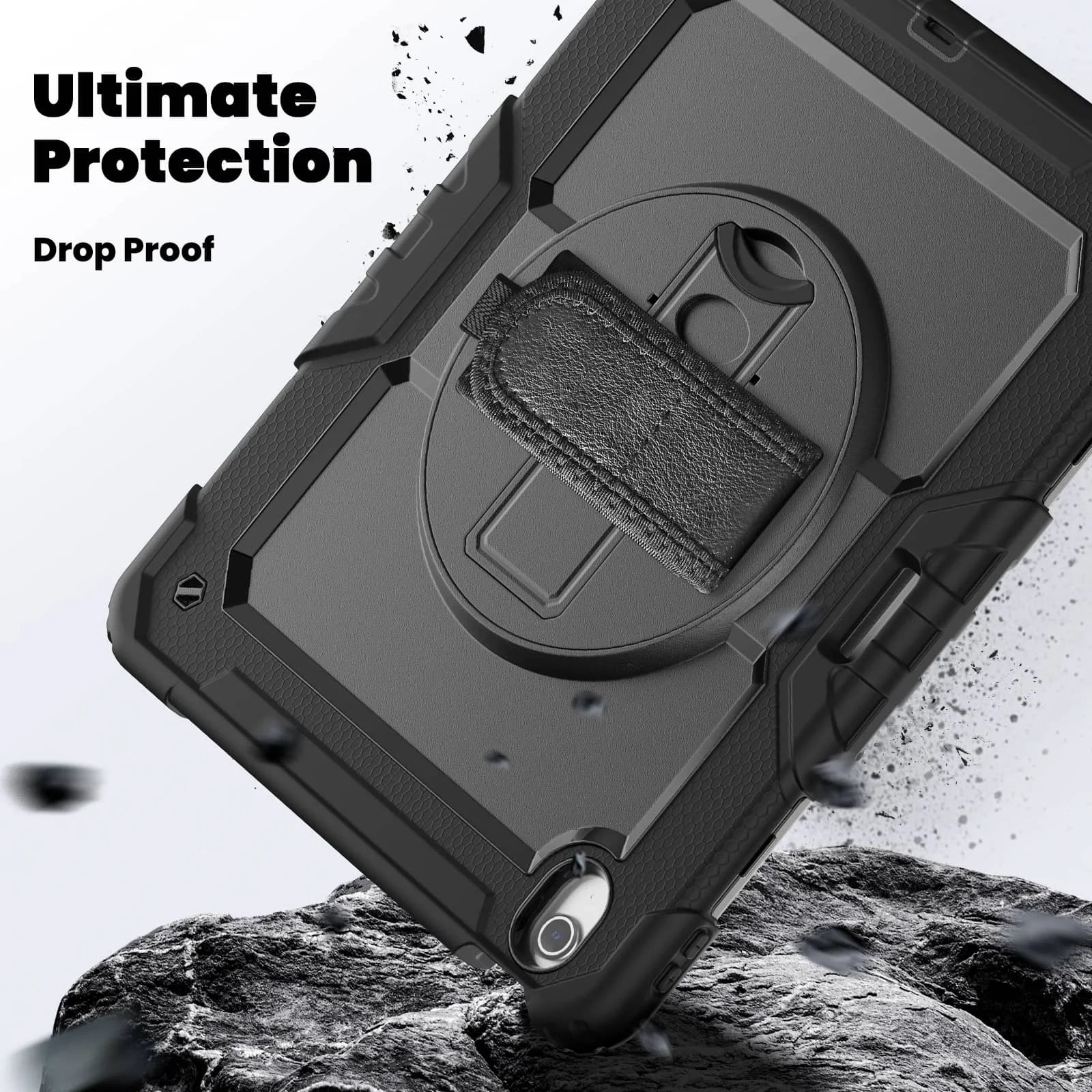 For iPad (A16) 11th Air 11 Air 13 M3  (2025) - Heavy Duty Protective Cover with Screen Protector, Shoulder Strap & Pencil Holder