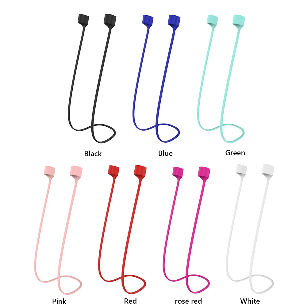 Headphone Neck Strap Cord String Silicone Rope Holder Cable Earphone Strap for AirPods 1 2 3 Pro String