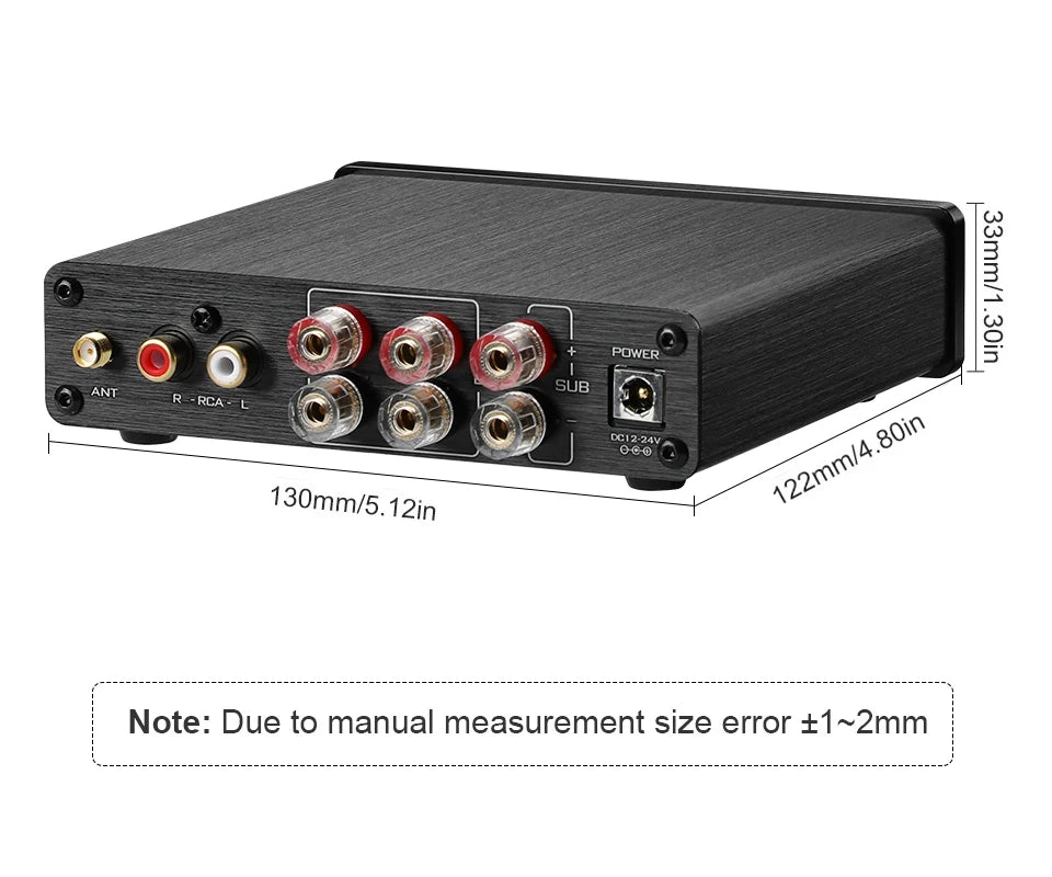 AIYIMA A03 TPA3116 Subwoofer Bluetooth Amplifier HiFi TPA3116D2 2.1 Digital Audio Power Amplifiers 50Wx2+100W Sound Amplificador