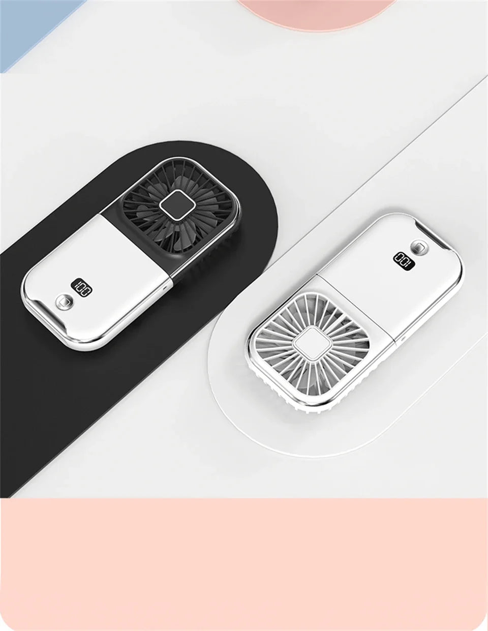 Foldable Hanging Neck Fan Cooling Desktop Refrigeration Handheld USB Mini Fan Camping Mute Ventilador Air Cooler for Sports