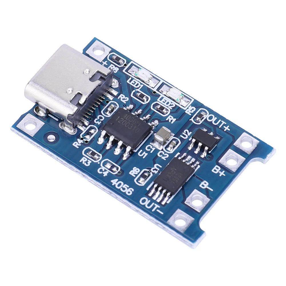1-20PCS 1A 18650 Lithium Battery Protection Board Type-c/Micro/Mini USB Charging Module TP4056 With Protection One Plate Module