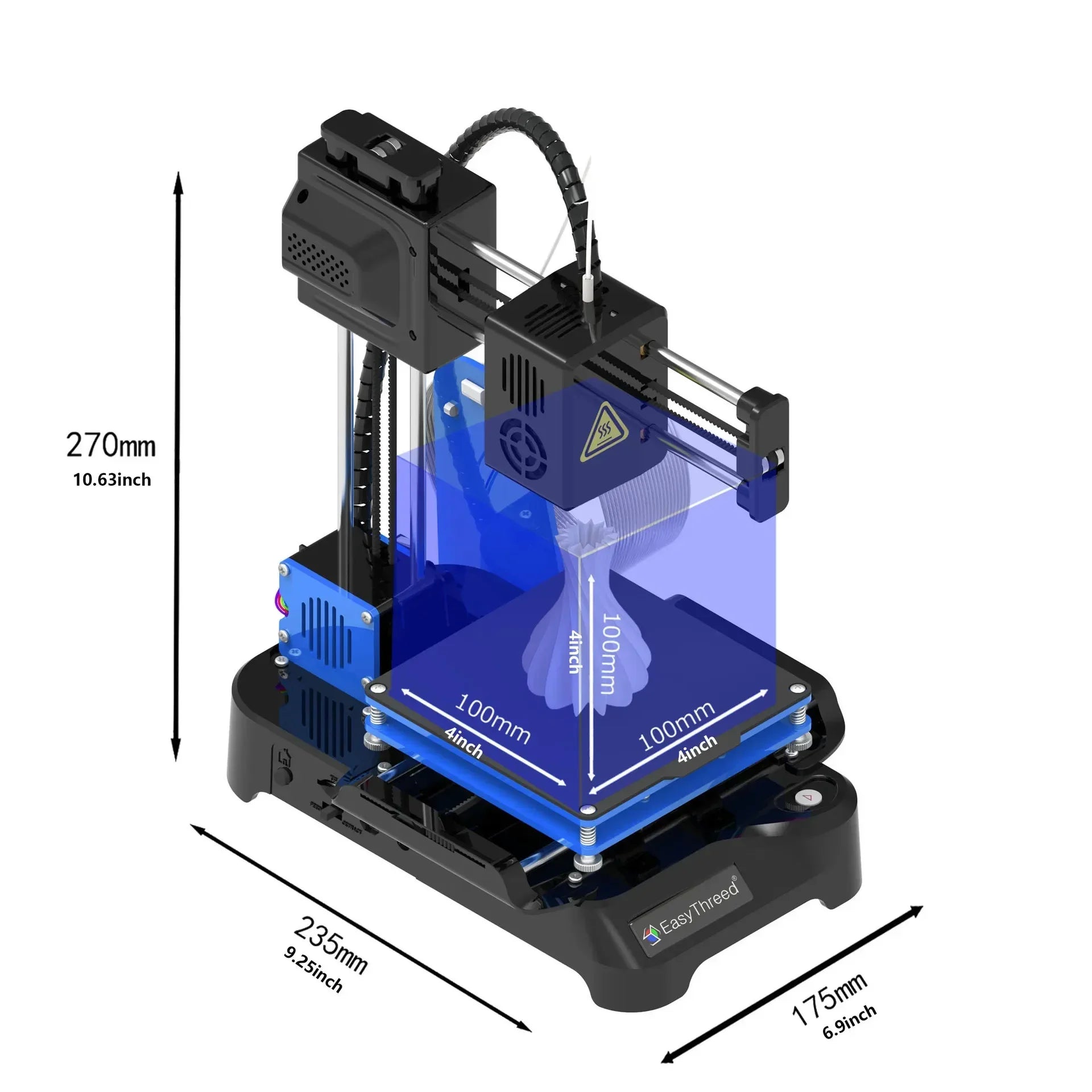 Easythreed K7 Mini Desktop 3D Printer Small Home Use 3D Printing Machine Toy Model Making For Beginners