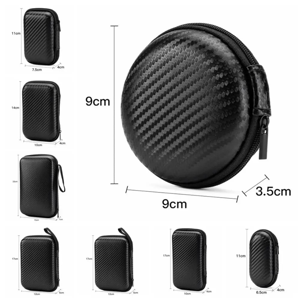 Shockproof Headphones Carrying Case EVA Waterproof Headphones Personalized Box Double Zipper Design Dust-proof Headphone Storage
