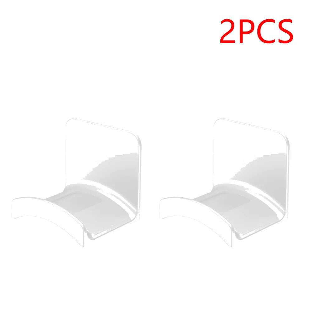 1-5PCS Universal Headphone Stand Adhensive Plastic Wall Mount Hanger Under Desk Headset Rack Holder Support for Gaming Earphone