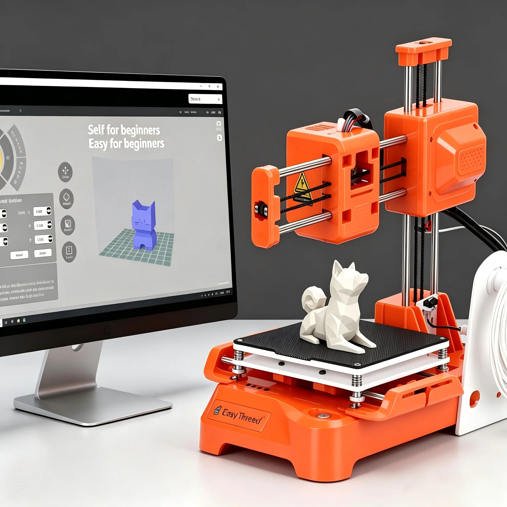 Easythreed K7 Mini Desktop 3D Printer Small Home Use 3D Printing Machine Toy Model Making For Beginners