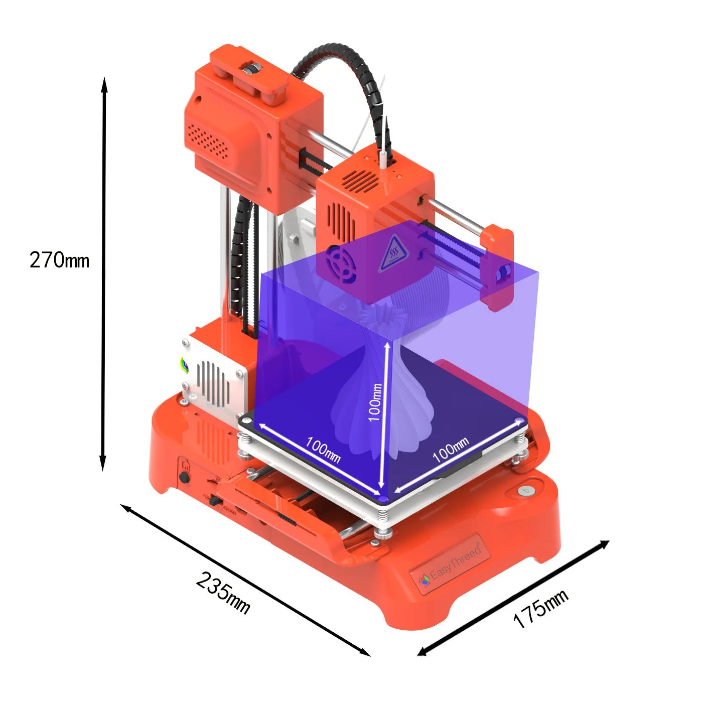 Easythreed K7 Mini Desktop 3D Printer Small Home Use 3D Printing Machine Toy Model Making For Beginners