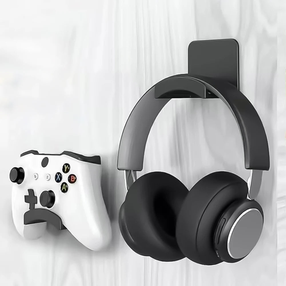 1-10pcs Universal Headphone Stand Adhesive Headphone Hook Headphone Holder for Easy Damage-Free Wall Desk Or PC Mounting