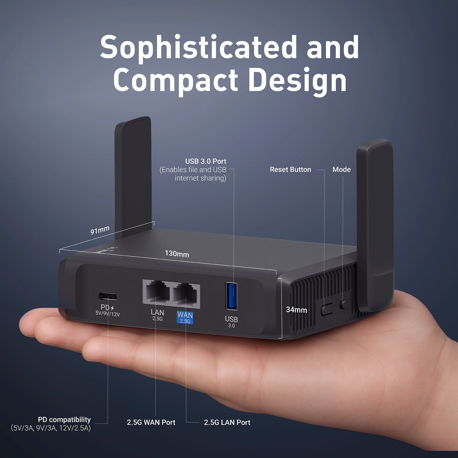 GL.iNet GL-BE3600( Slate 7) Dual-band Wi-Fi 7 Travel Router
