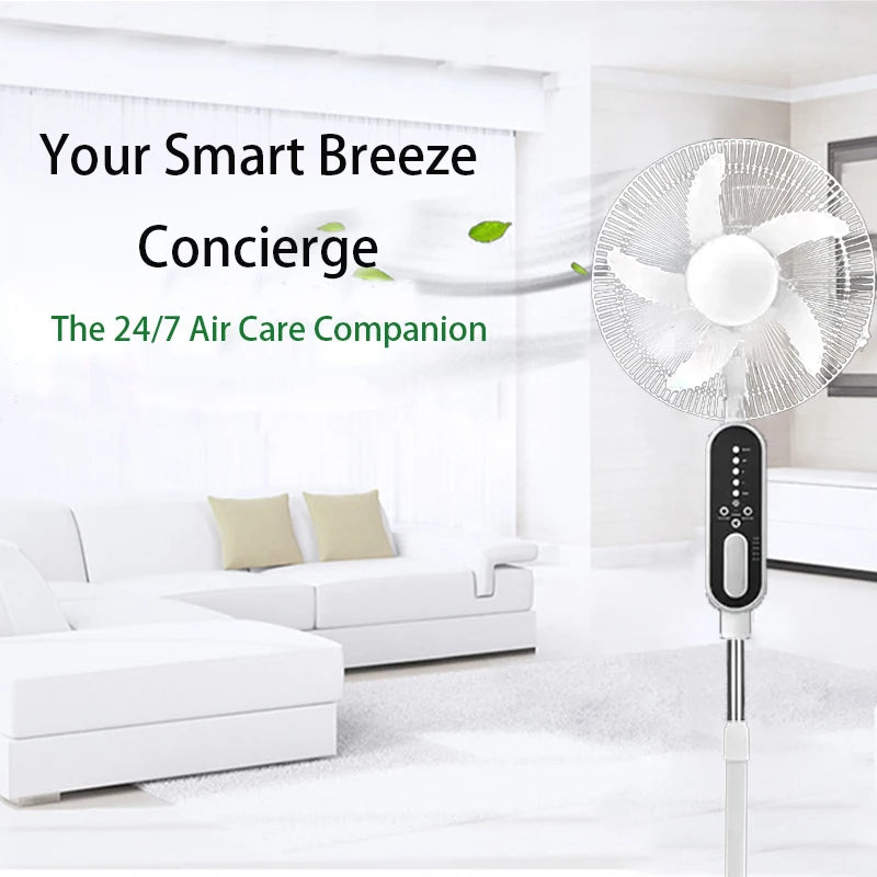 16 inch 14400mAh rechargeable battery solar rechargeable fan with solar panel, 2 bulbs, remote control function, 9 wind speeds