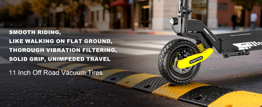 EOEOTWO 1200W Off Road Electric Scooter for Adults 48V Long Range E-Scooter 30MPH Fast Speed 11" Tubeless Tire Foldable Kick Scooter