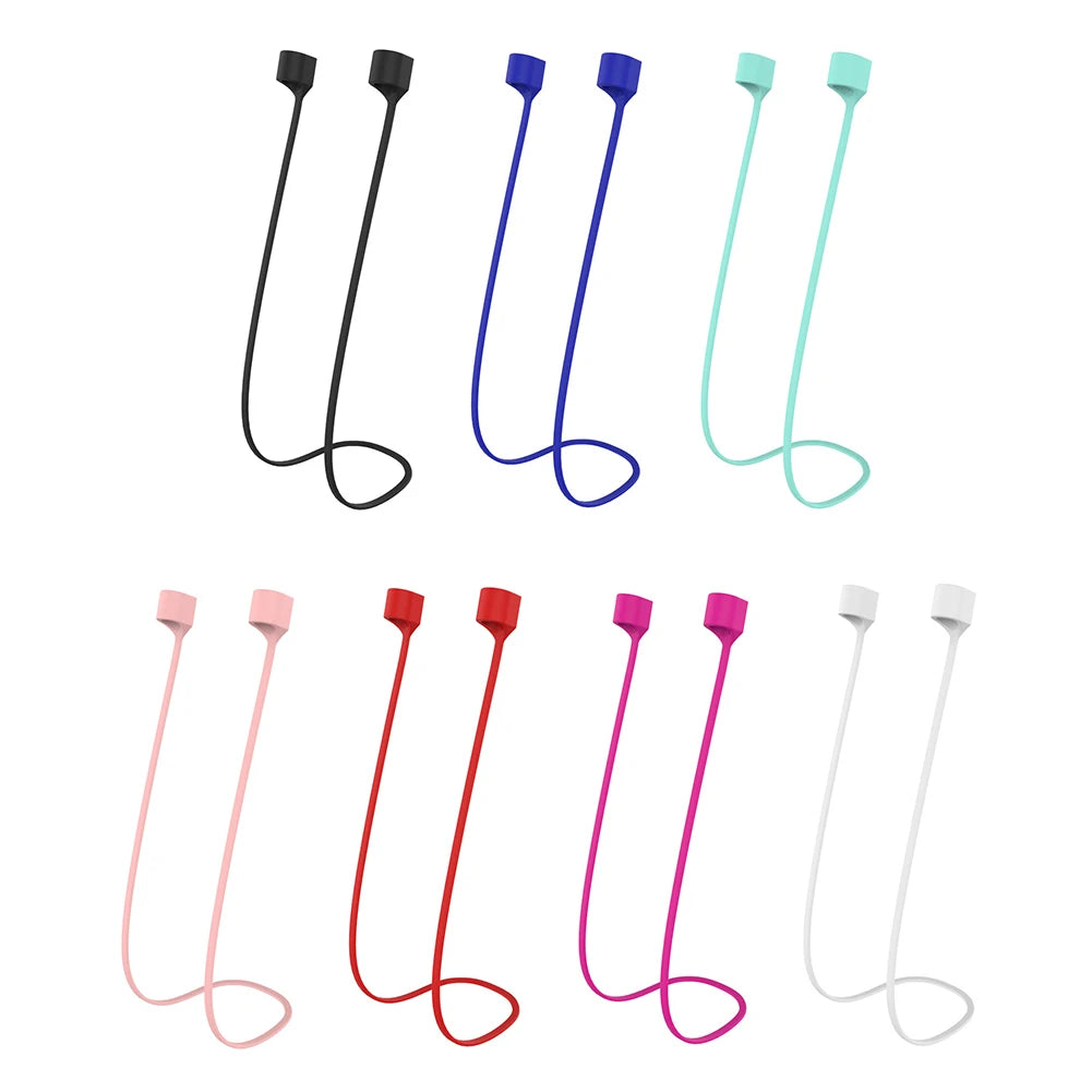 Headphone Neck Strap Cord String Silicone Rope Holder Cable Earphone Strap for AirPods 1 2 3 Pro String