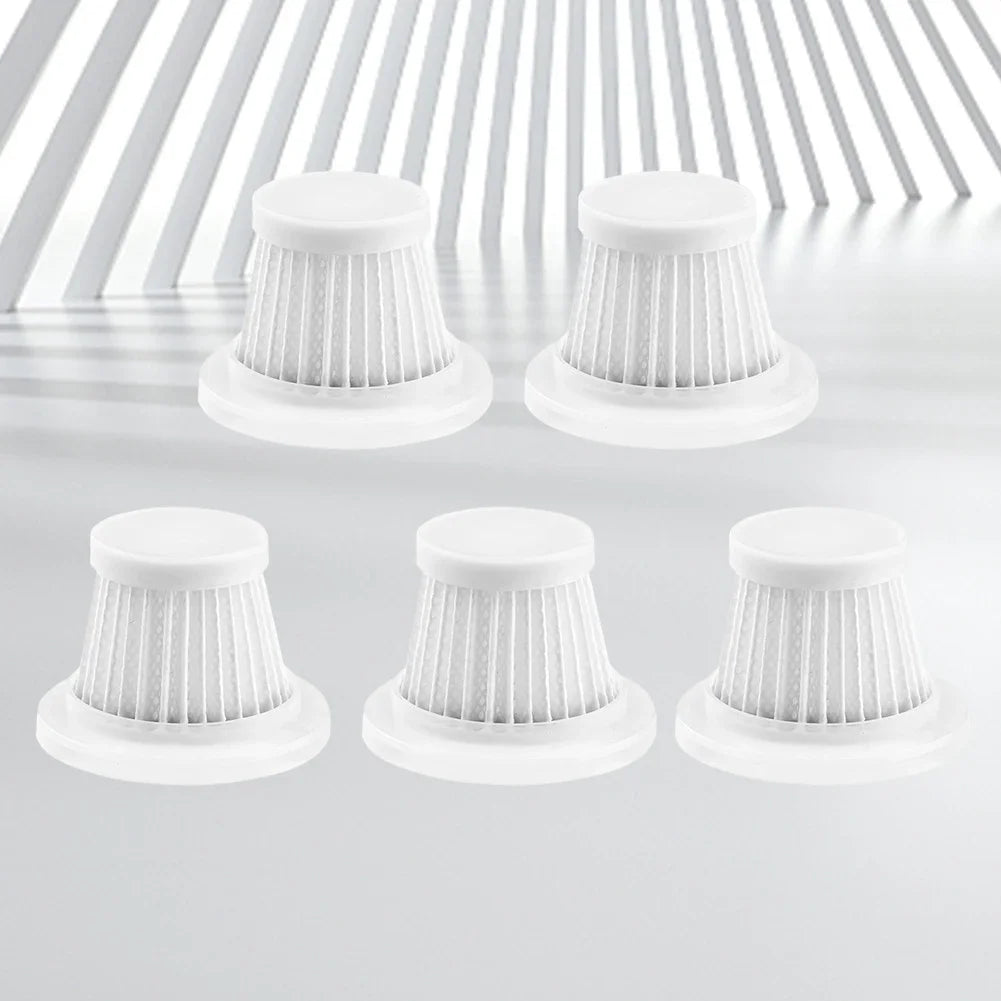 5pcs Washable HEPA Car Vacuum Filter Car Vacuum Cleaner Filter Easy Installation and Removal Handheld Vacuum Cleaner Accessories