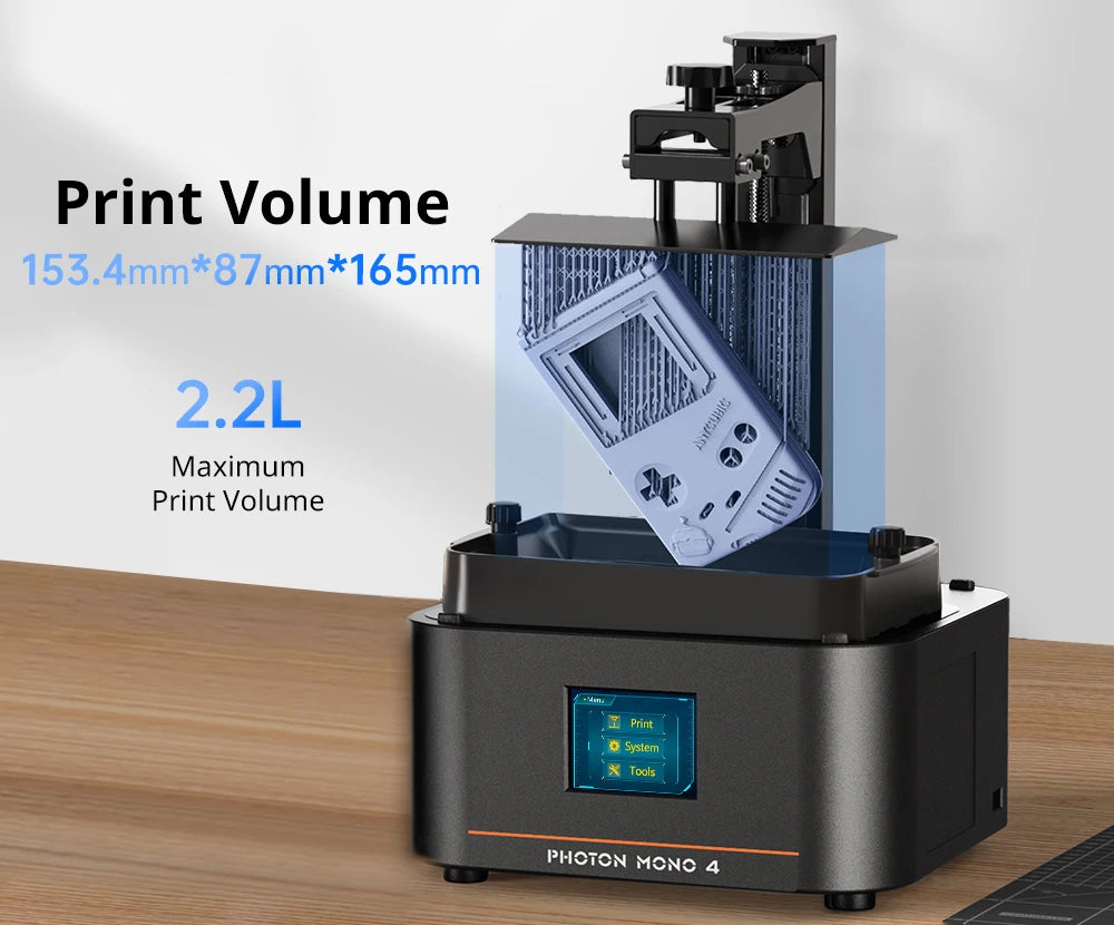ANYCUBIC Photon Mono 4 AE Version LCD UV Resin 3D Printer High-Speed 3D Printing 7" 10K high-definition screen 153×87×165mm