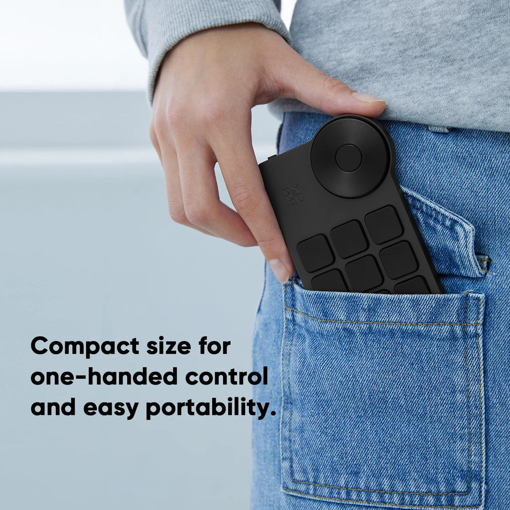 XPPen ACK05 Portable Wireless Shortcut Remote with 10 Custom Keys 1 Physical Dial 1000mAh Battery Support Bluetooth Connection