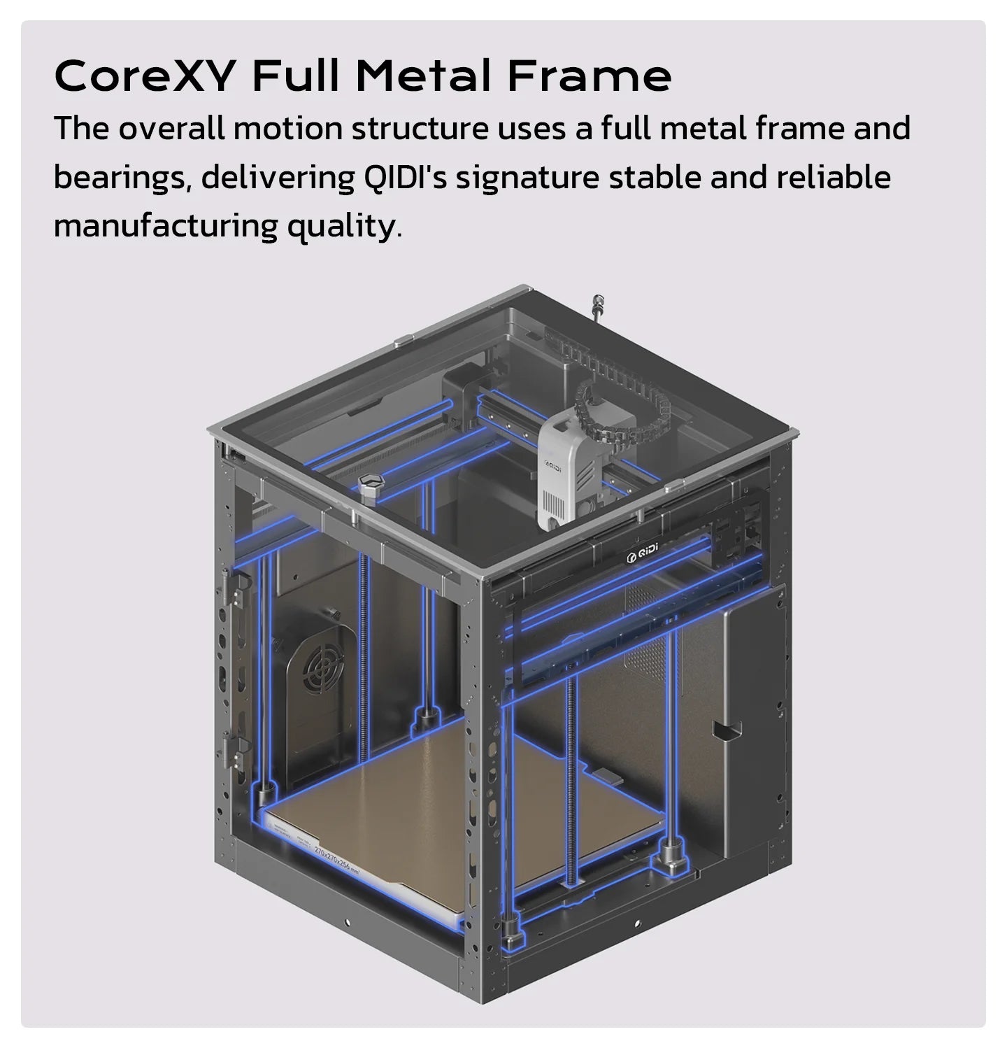 QIDI Q2 FDM 3D Printer Upgrade AI Camera Enclosed 65℃ Heated Chamber Ultra Air Filtration 600mm/s High Speed 3D Printing Machine