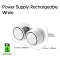 New Portable Neck Fan, Foldable Mini USB Fan, Rechargeable 1600mah Cooling Wind Fans, Personal Silent Neckfan For Sports