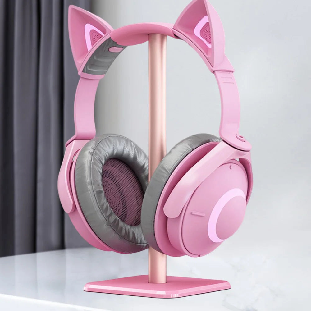 Headset Stand Aluminium Alloy Headphone Holder Rack Space Saving Desktop Organizer Display Vertical Bracket Hanger