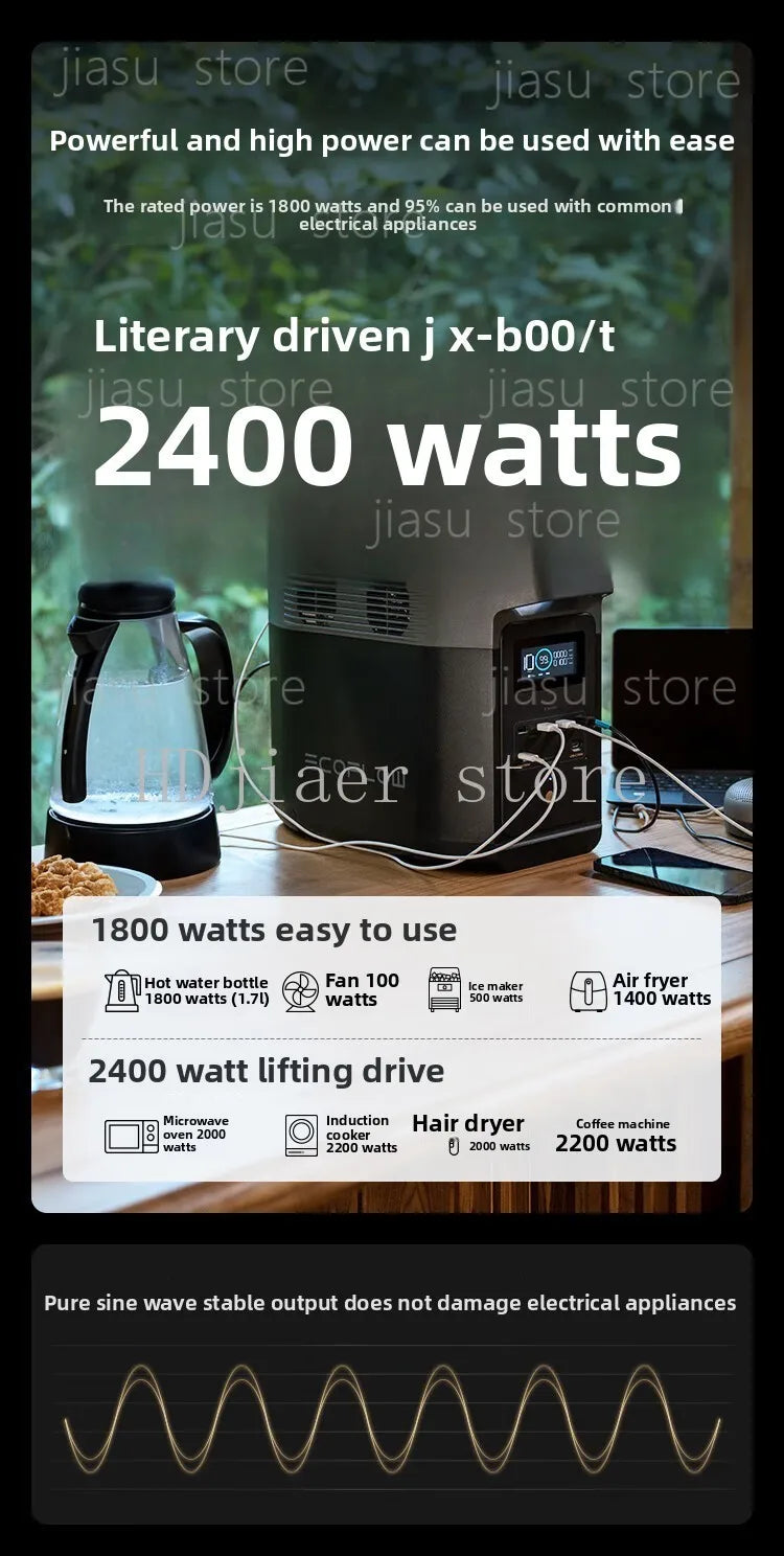ECOFlow DELTA 2 1800W Rechargeable Portable Power Station for Camping Household Backup Portable Power Distribution Equipment