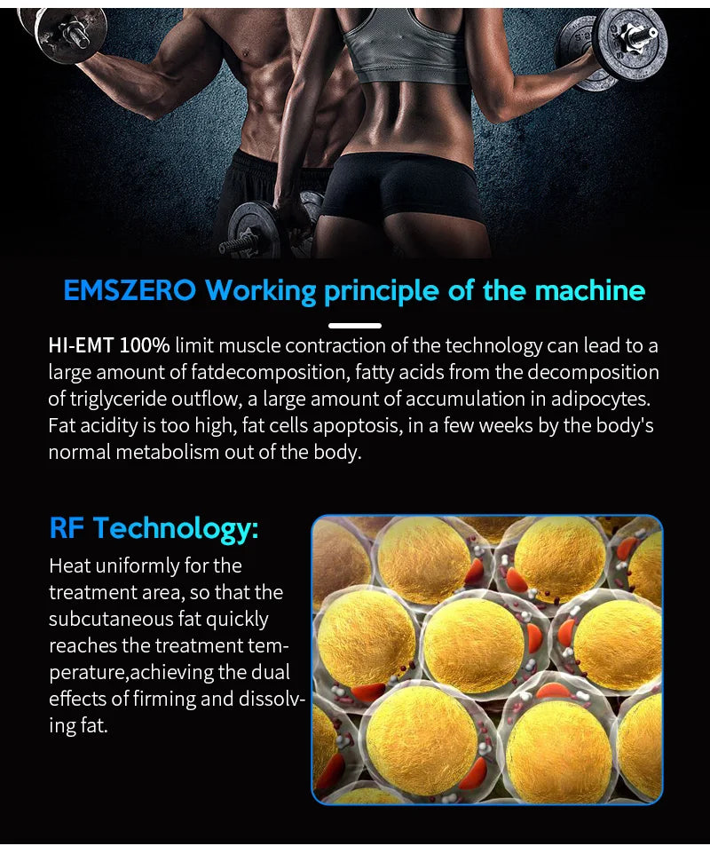 EMS Mini 200HZ Nova RF Machine Muscle Stimulation Body Sculpting Fat Burning EMS Weight Lose Electromagnetic