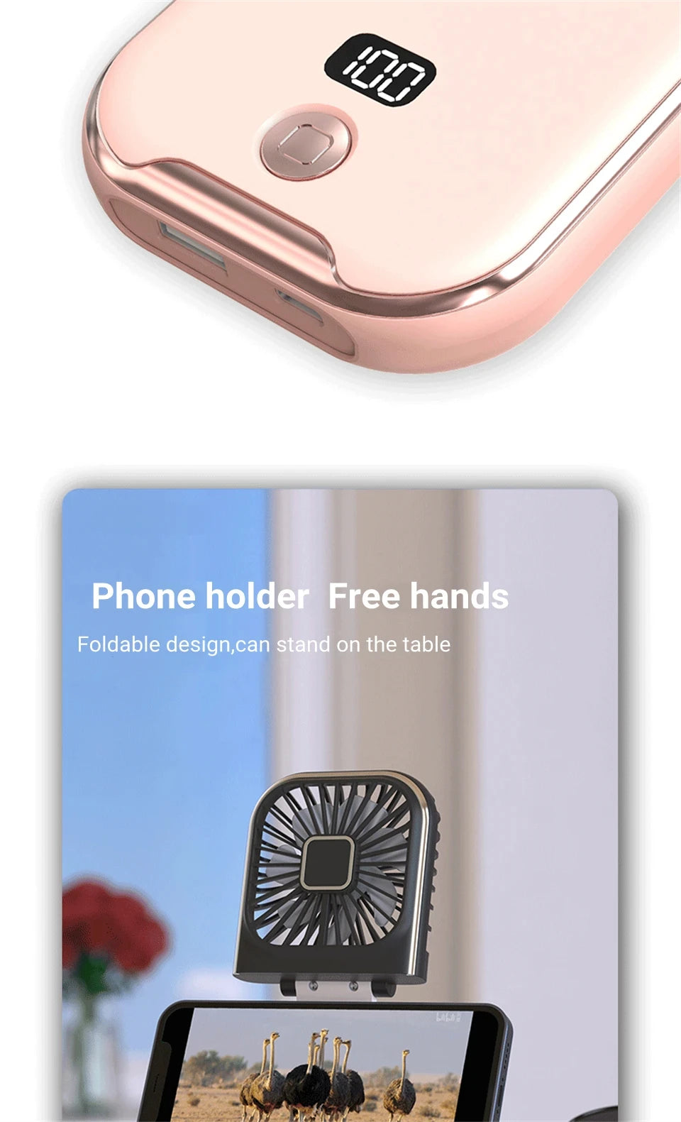 Foldable Hanging Neck Fan Cooling Desktop Refrigeration Handheld USB Mini Fan Camping Mute Ventilador Air Cooler for Sports