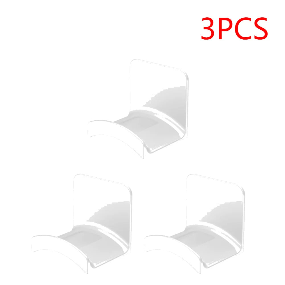 1-5PCS Universal Headphone Stand Adhensive Plastic Wall Mount Hanger Under Desk Headset Rack Holder Support for Gaming Earphone