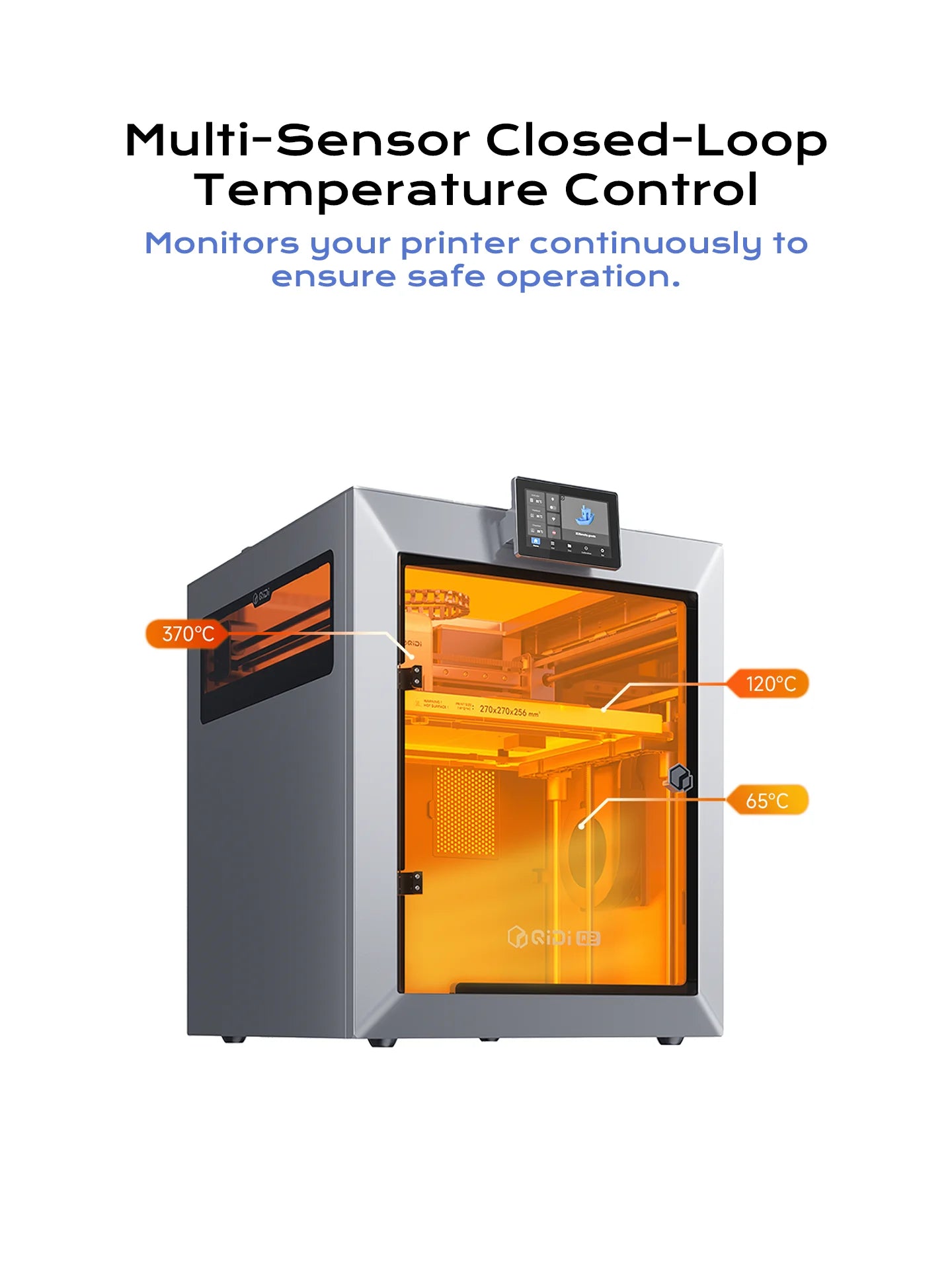 QIDI Q2 FDM 3D Printer Upgrade AI Camera Enclosed 65℃ Heated Chamber Ultra Air Filtration 600mm/s High Speed 3D Printing Machine