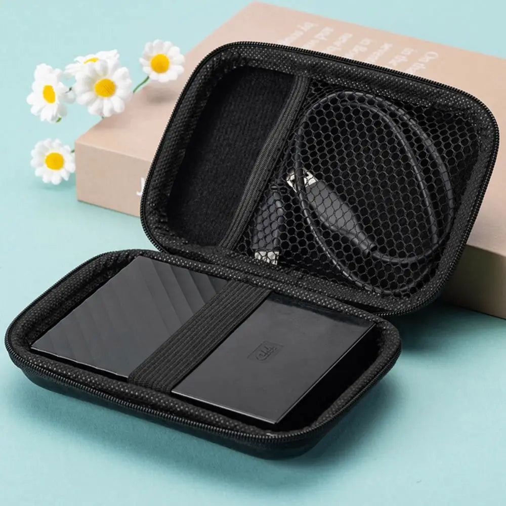 Shockproof Headphones Carrying Case EVA Waterproof Headphones Personalized Box Double Zipper Design Dust-proof Headphone Storage