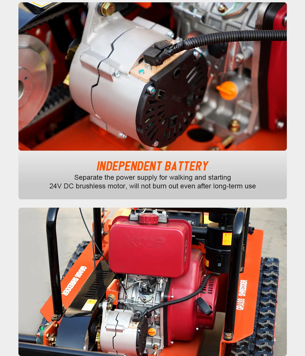 Customized Diesel Lawn Mower Long Life Low Fuel Consumption Strong Power Ce Epa Certified